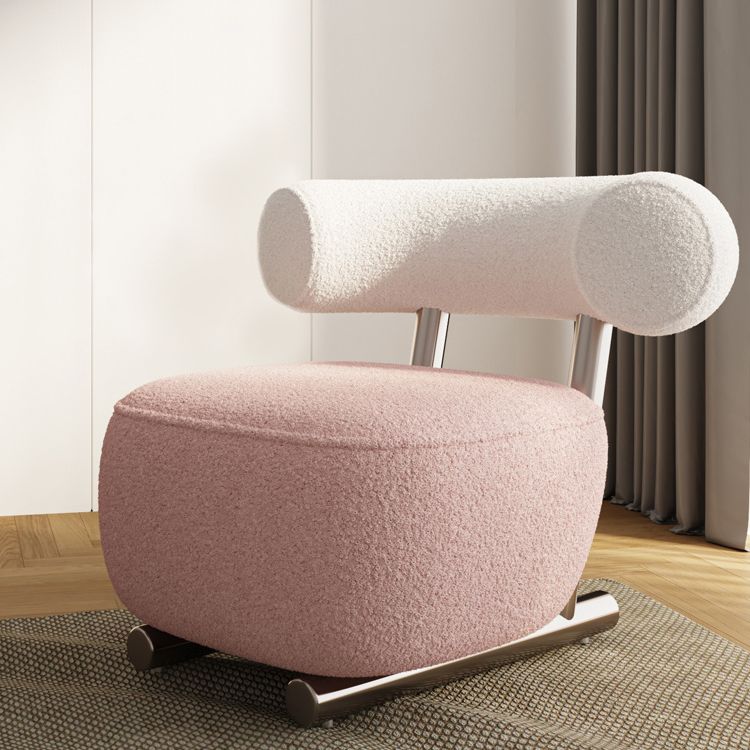 Wool Armless Chair with Tight Back 36.61" Wide Chair for Living Room