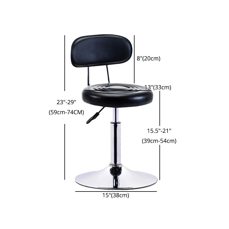 Modern Adjustable Rotatable Counter Stool Steel Mobile Phone Store Bar Stool with Cushion