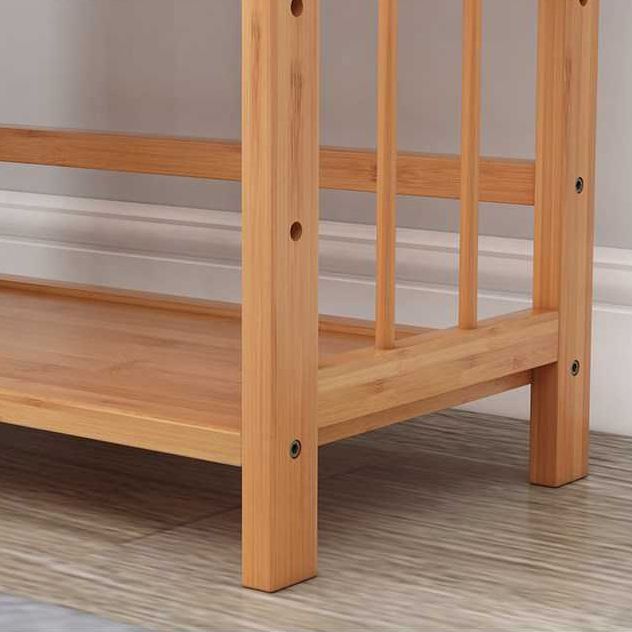 Manufactured Wood Etagere Bookshelf Natural Modern Open Bookcase for Classroom