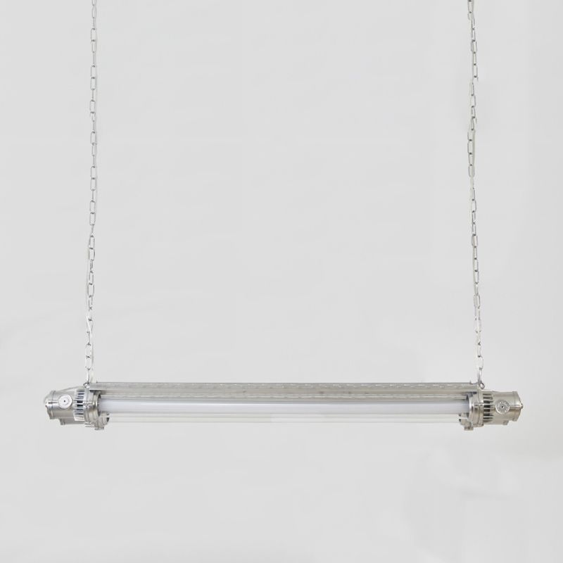Modern Metal Ceiling Light Tube Shape Island Light with Acrylic Shade for Living Room