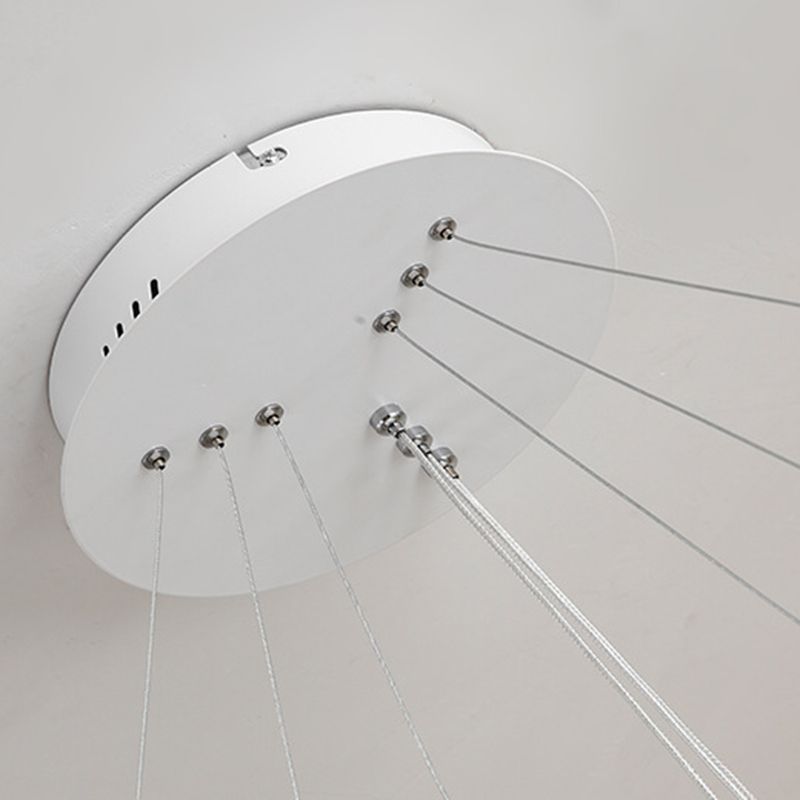 Luz de techo lineal de metal ligero LED moderno de moda con tono acrílico