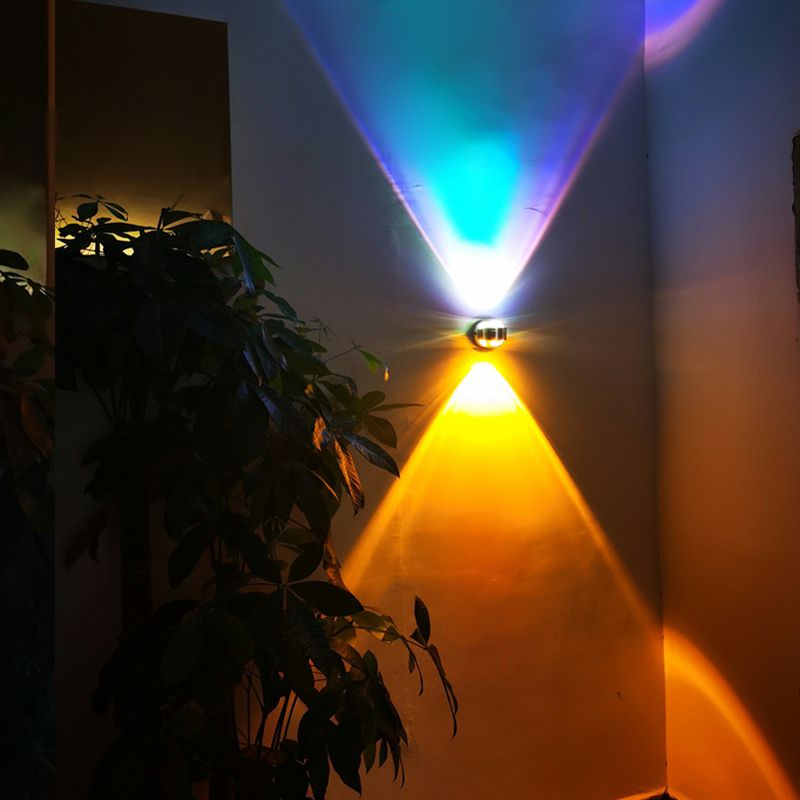 Moderner Stil Geometrischer Wandmontaglampe Metall Multi Lichter Leuchten in Silber in Silber