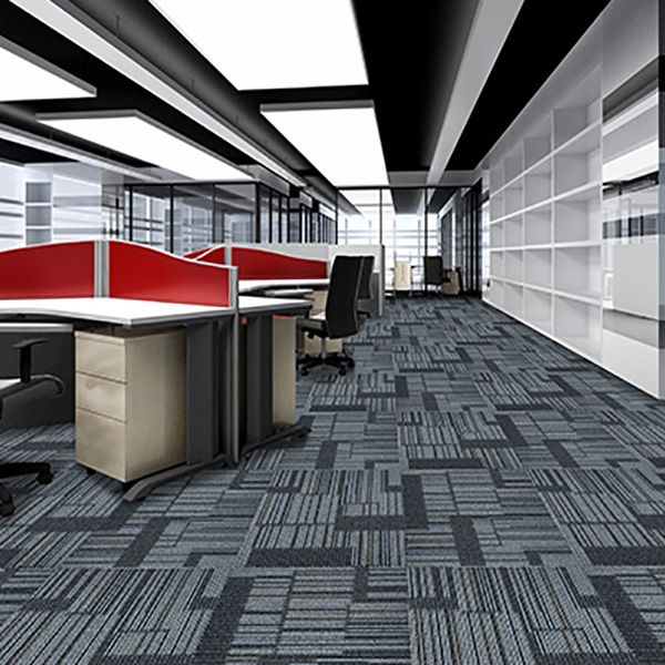 Modern Carpet Tile Loose Lay Non-Skid Fade Resistant Carpet Floor Tile