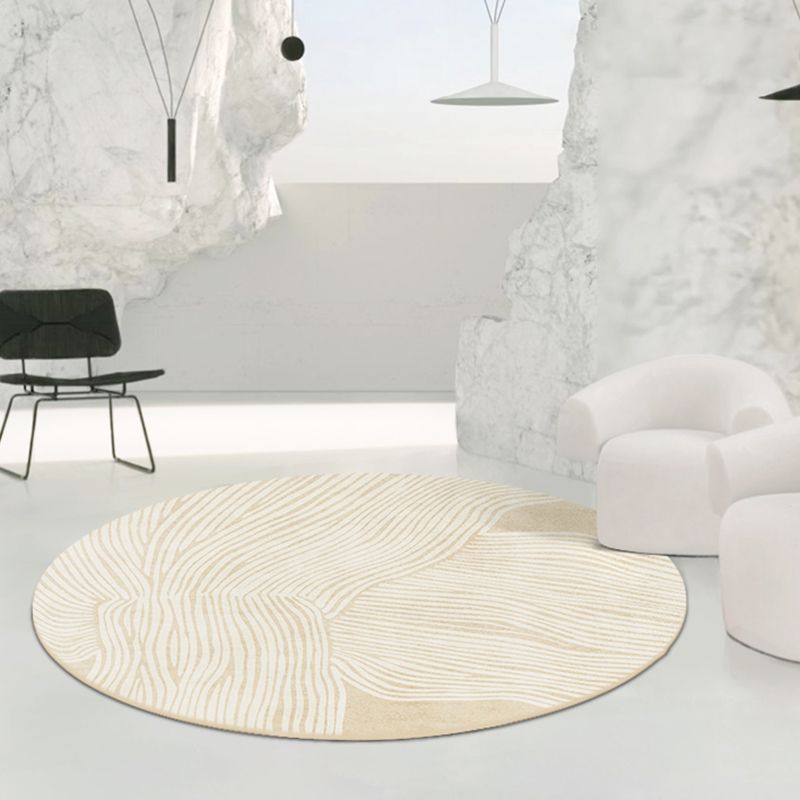 Tapis de rayures de tapis moderne beige tapis lavable antidérapant un tapis lavable antidérapant pour décoration intérieure