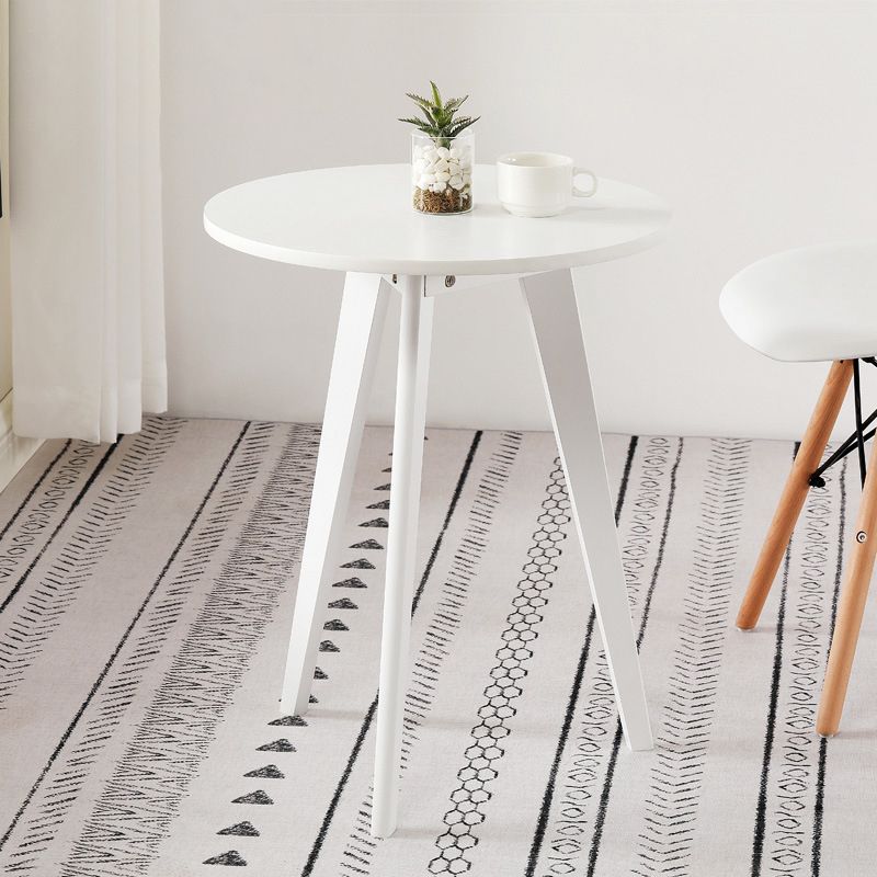 3 Legs End Table Natural/black/white Round Wood Side End Table