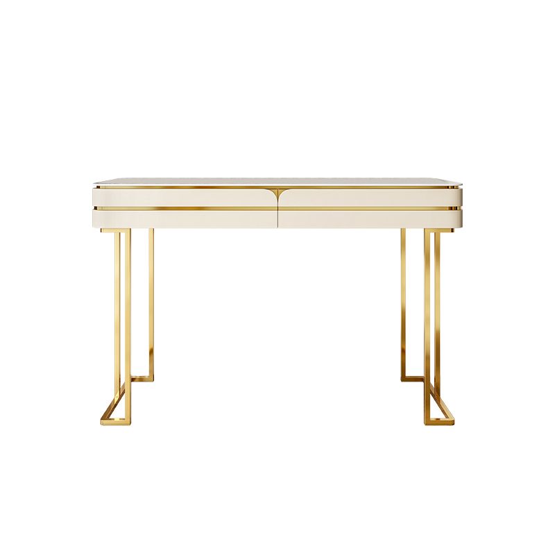 Glam Vanity Dressing Table Set Slate Top Make-up Vanity with Drawers