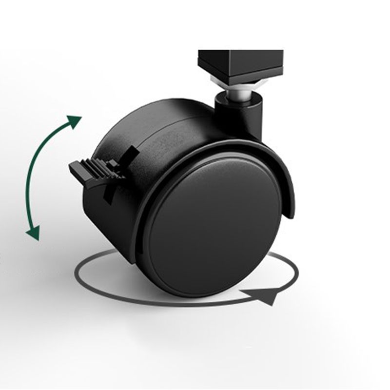 Modern Style Bookshelf Wooden Shelf Bookcase with Caster Wheels