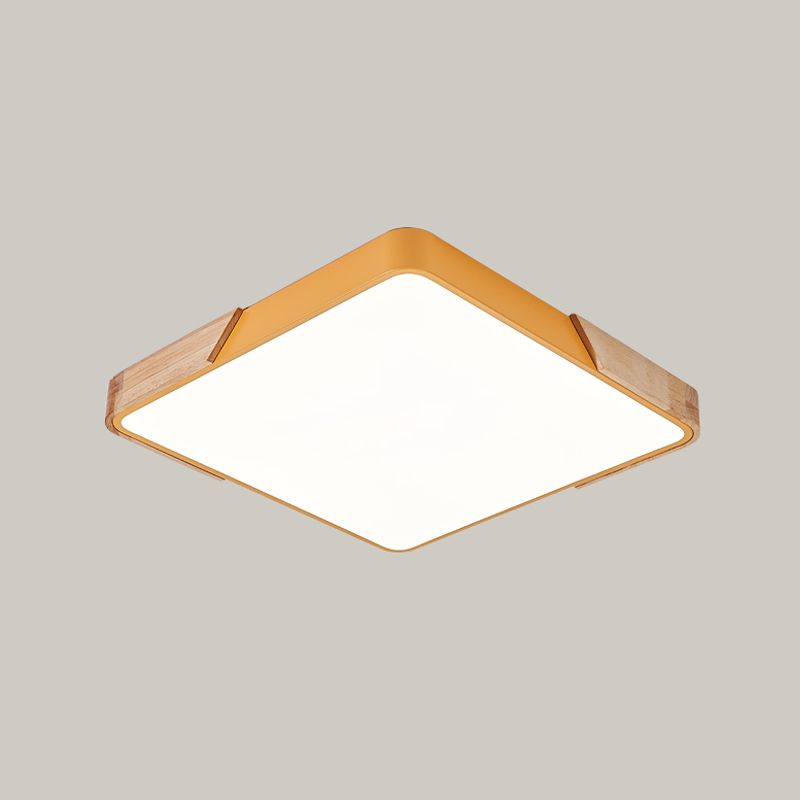 Luminaire encastré LED carré luminaire de plafond en métal de Style nordique