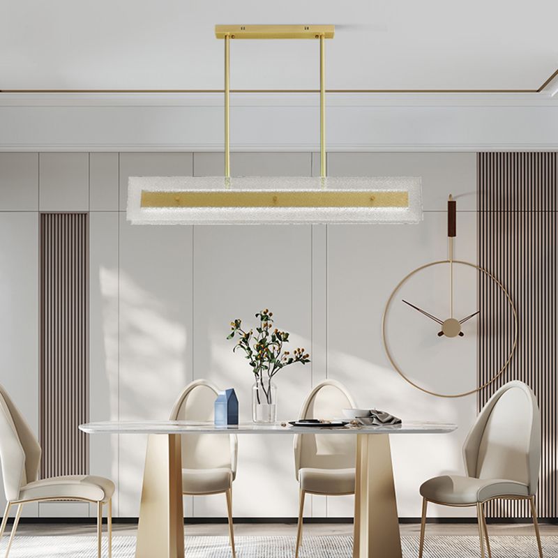 Simplicity Modern Kitchen Island Light Glass Shade Hanging Lamp for Dining Room