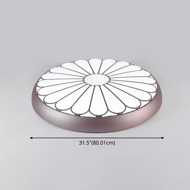 Bloemen metalen ronde inbouw plafondlamp moderne stijl LED inbouwverlichting voor slaapkamer