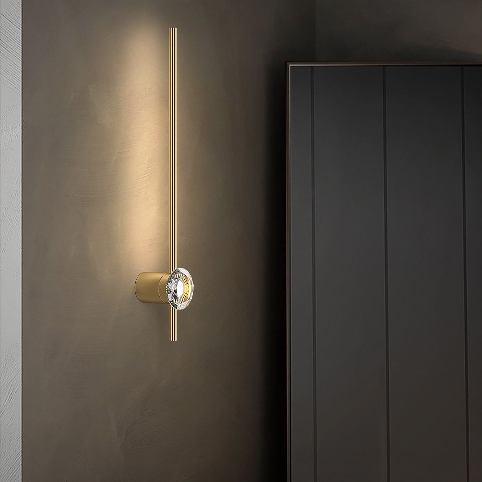 Modern Luxury Style Wall Mounted Light Fixture Copper Flush Mount Wall Sconce for Living Room