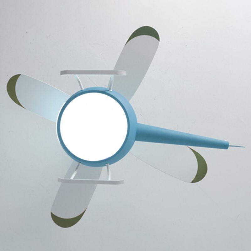 Multi Light Ceiling Fan Lighting Modern Style Metal Ceiling Fan Lamp for Bedroom