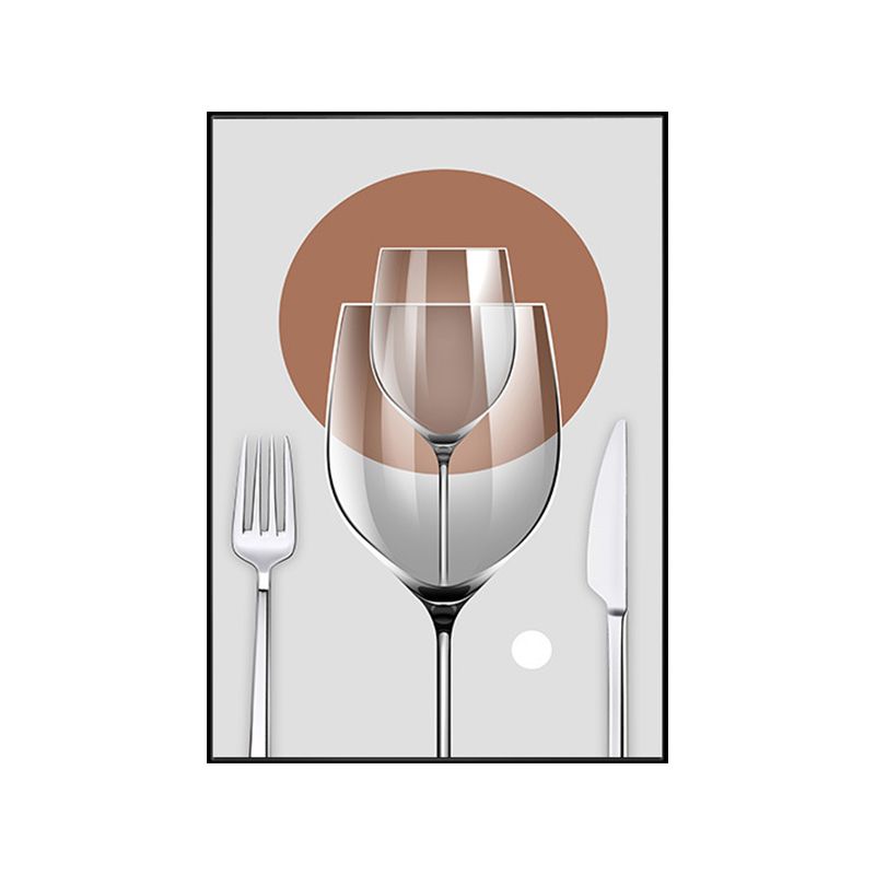 Pastel Color Modern Tableware Painting for Boys Bedroom, Multiple Sizes Available
