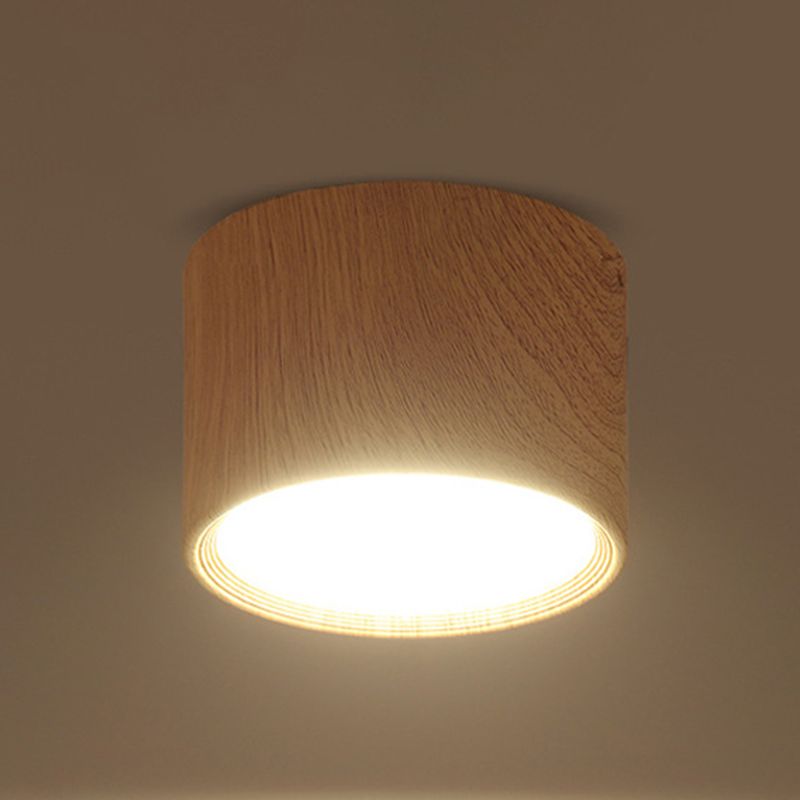Acrylic Cylindrical LED Ceiling Light in Modern Concise Style Aluminium Flush Mount for Cloakroom