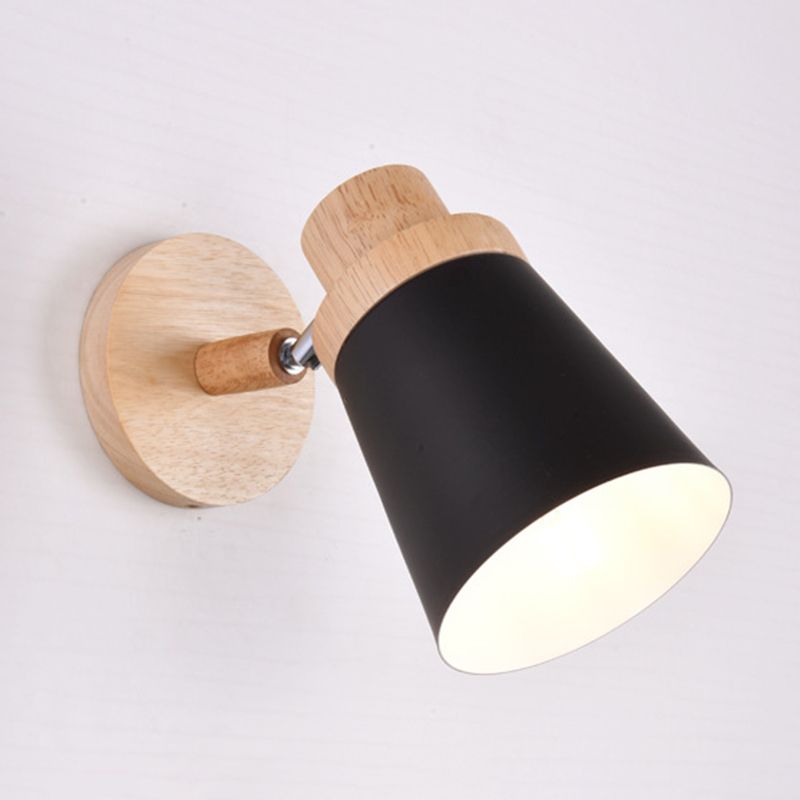 Macaron Empire Shade Wall Sconce Metal 1 Light Sconces for Bedroom