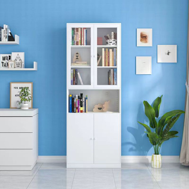 13" Wide Modern Bookshelf Closed Back Bookcase with Rectangular Shelves