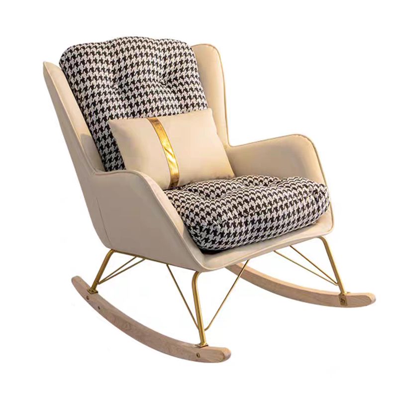 Modern Style Single Rocker Chair Waterproof Home Chair for Living Room
