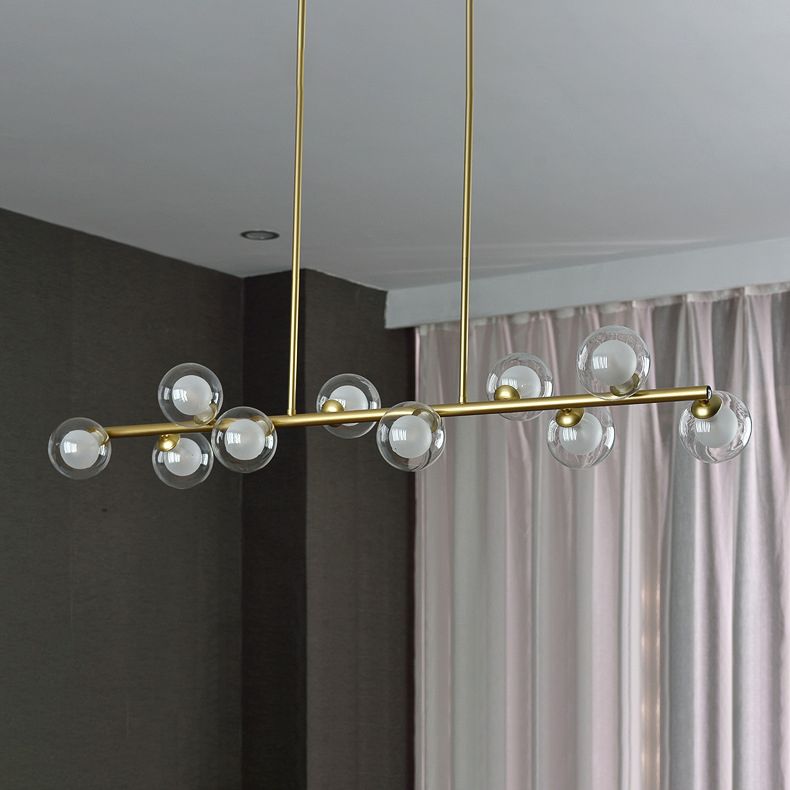 Pendants contemporains Sphere Island Chandelier Lights with Glass Shade