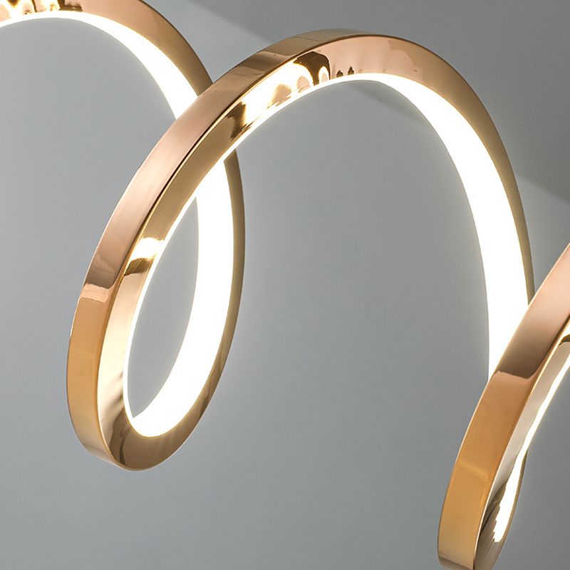 Modern Style Ribbon-like Shape Island Pendants Metal Pendant Lights for Living Room