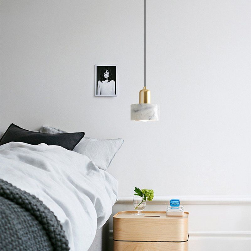 Modern Marble One Blub Pendant Light for Bedroom Dinning Room Lighting Fixture