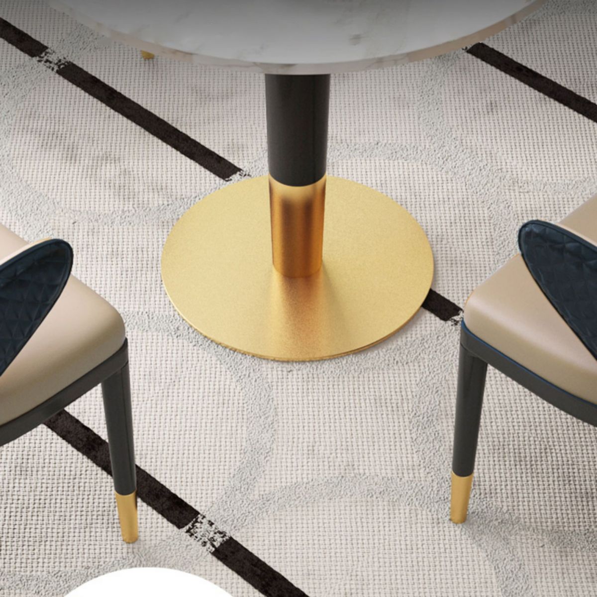 Contemporary 1/4/5 Pieces Dining Set Round Dining Room Table Set