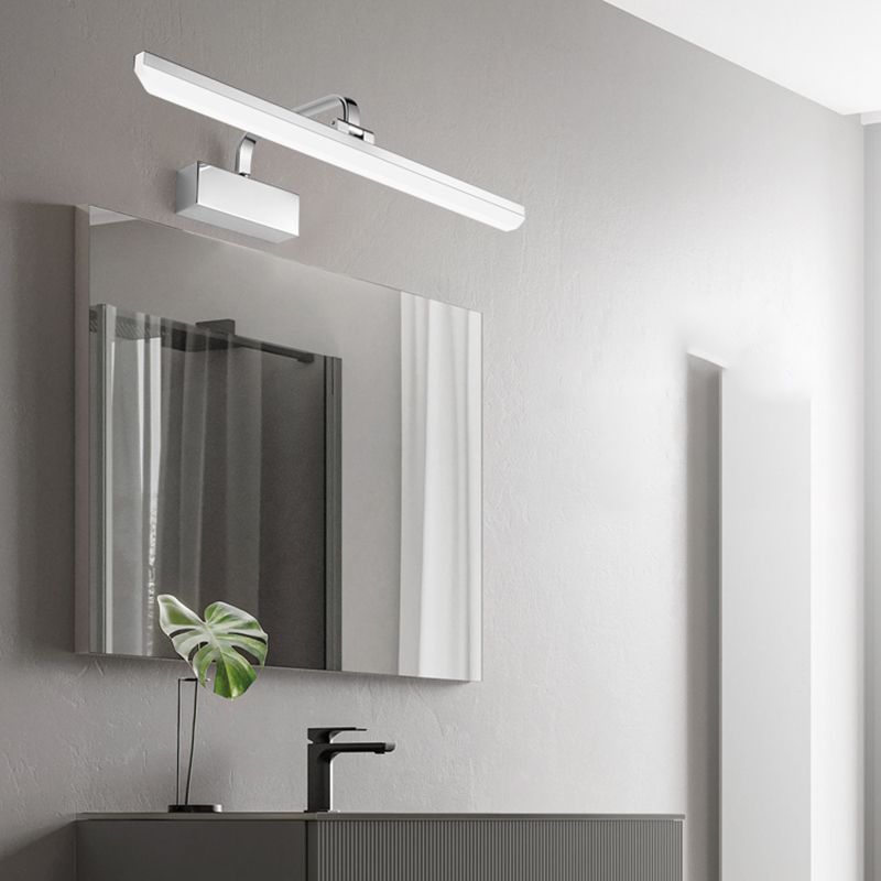 Metal Wall Mounted Light Fixture LED Vanity Wall Sconce with Curved Arm