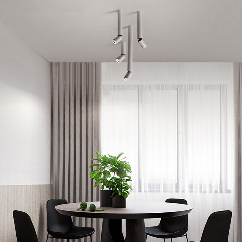 Neuartiges nordisches Röhrenstrahler-Aluminium-Wohnzimmer-LED-Downlight zur Unterputzmontage mit Fokusgetriebe