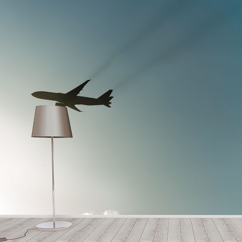 Air Plane Mural Wallpaper for Sleeping Room Decoration, Personalized Size
