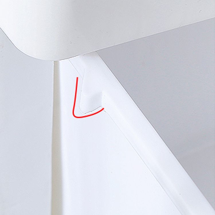 Contemporary Non-Hanging Armoire Plastic Bedroom Wardrobe Closet