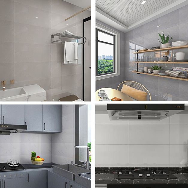 PVC Peel and Stick Wall Tile Rectangular Field Tile Wallpaper