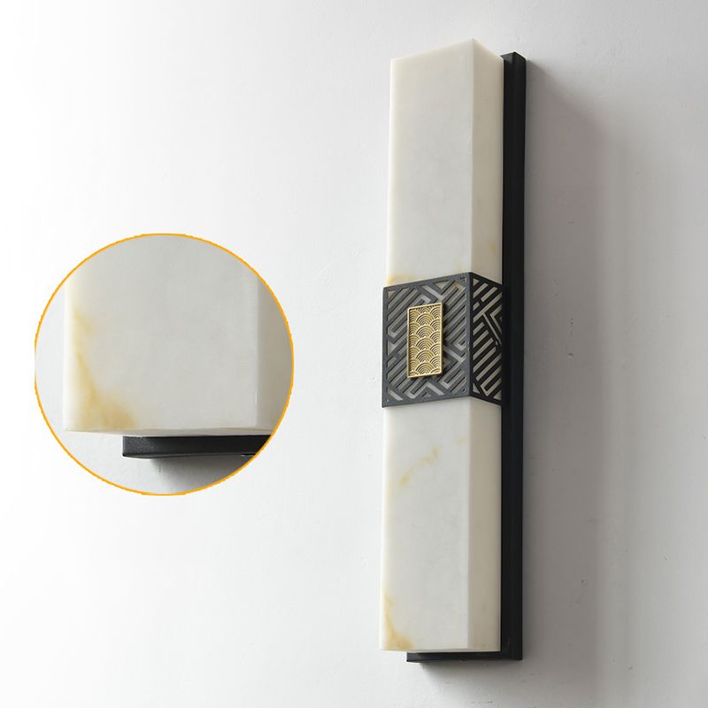 Rectangle Wall Sconce Contemporary Wall Light Fixture for Courtyard