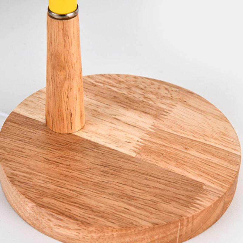 Modern Antlers Table Lamp Colorful Single Light Desk Lamp with Wood for Bedroom