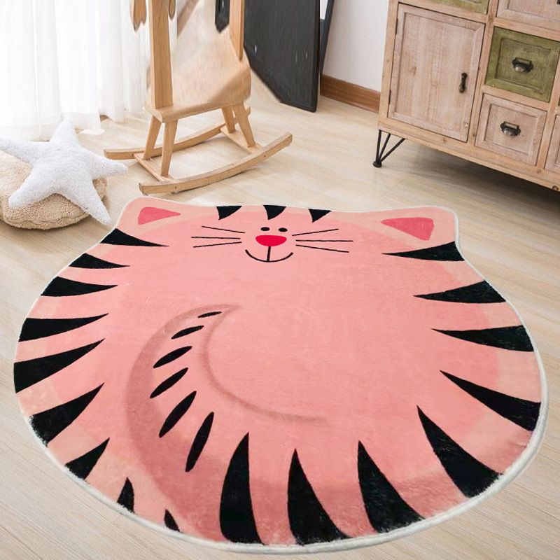 Minimalist Carpet Animals Printed Area Rug Stain Resistant Polyester Rug for Living Room