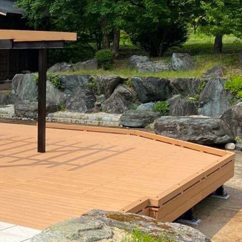 Outdoor Flooring Wooden Striped Pattern Waterproof Floor Board