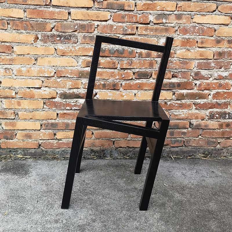 Modern Simple Side Chair Wooden Base Side Dining Chair for Dining Room