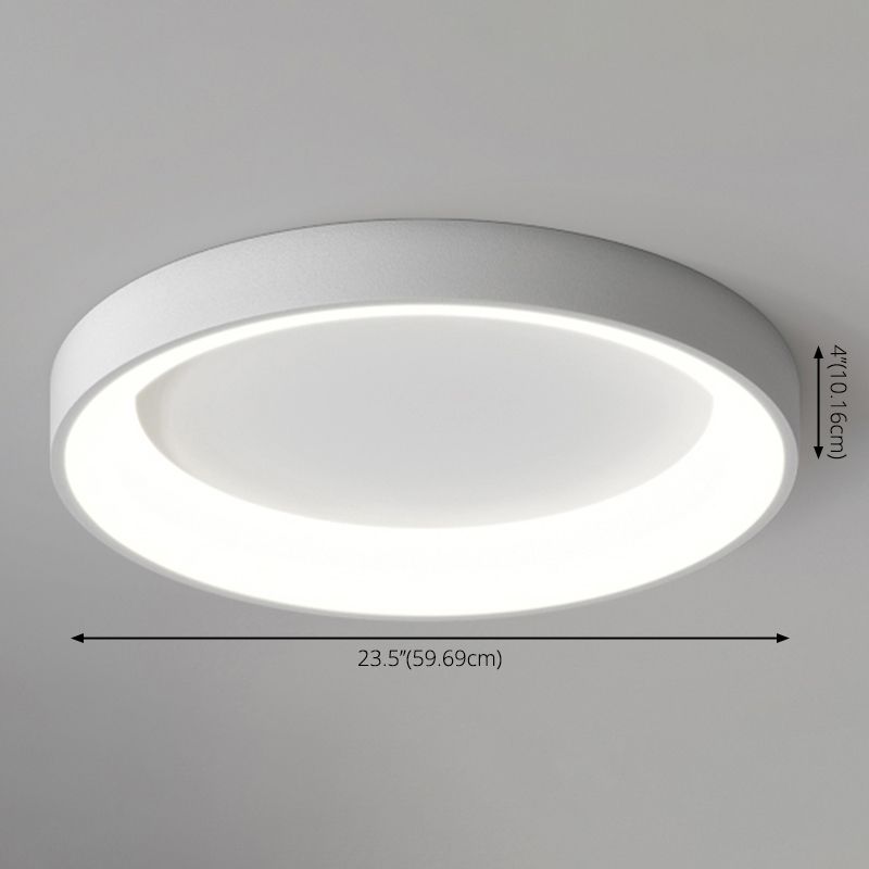 Circular Flush Mount Light Fixtures Modern Acrylic Flushmount