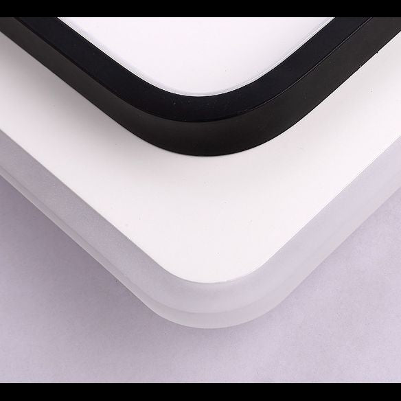 Lámpara de techo de montaje empotrado de estilo nórdico, iluminación LED de montaje empotrado con forma geométrica para dormitorio