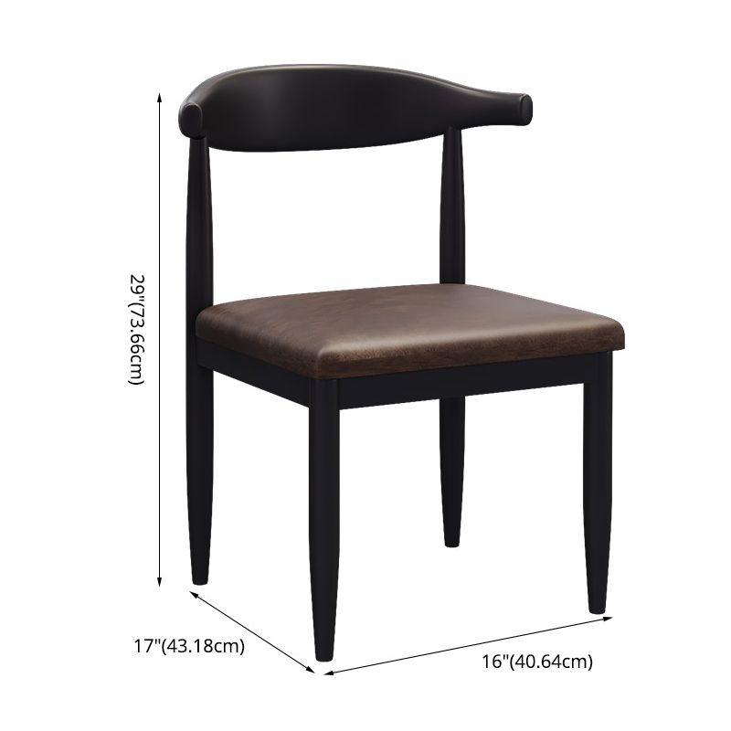 Industrial Dining Room Set with Rectangle Table and Black Legs Kitchen Table Set