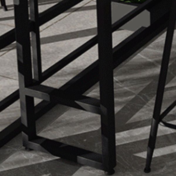 Modern 1/2/5 Pieces Metal Bar Table Set Rectangle Bar Table with High Stools