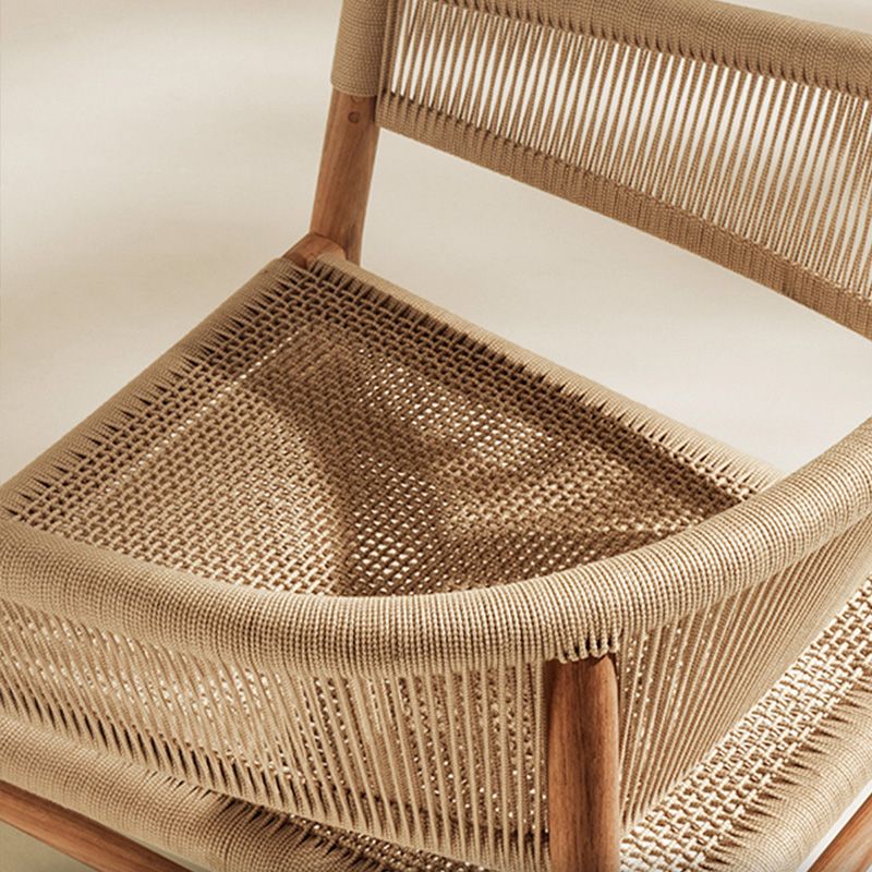 Solid Wood Tropical Patio Dining Side Chair Set of 2/4/6/8 Dining Side Chair