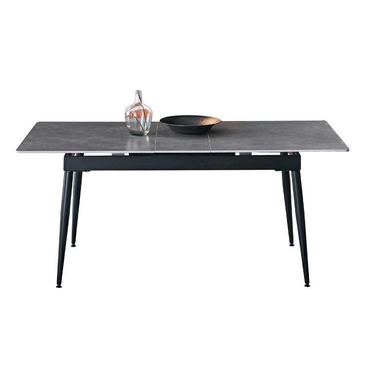 Kitchen Modern Sintered Stone Top Dinette Set with Removable Leaf Dining Room Furniture