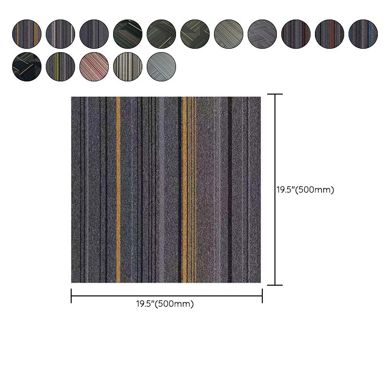 Dark Color Level Loop Carpet Tile Non-Skid Self Adhesive Indoor Office Carpet Tiles