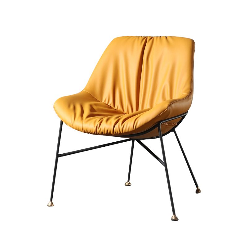 El cuero de la PU del diseño contemporáneo que cena la silla sólida sin brazos de la parte posterior de las sillas