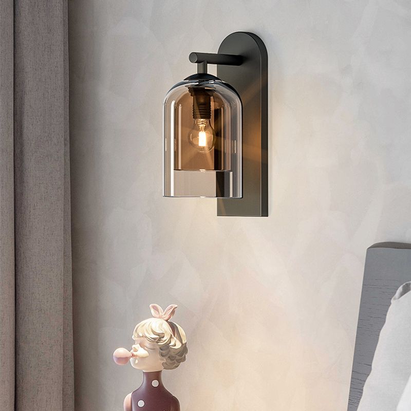 Schattierte Leuchten Wandleuchte nordisch minimalistische Glas 1 leichte Leuchten für das Wohnzimmer