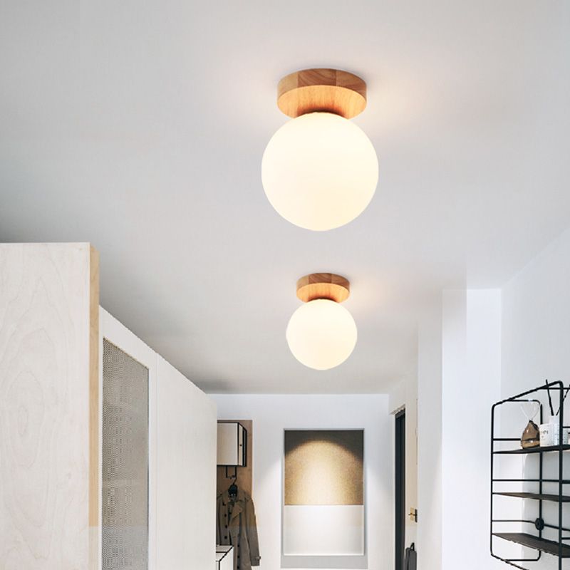 Plafond ombragé Fixture moderne Style moderne Couloir en bois Légère ébullition en Beige