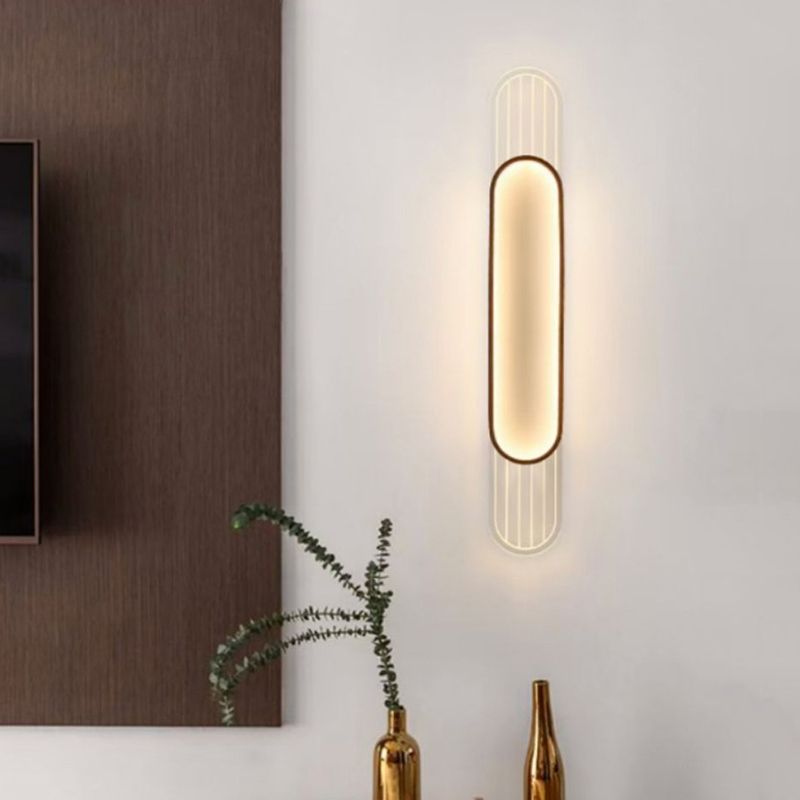 Geometric Simplicity Acrylic 1 Light Wall Light Fixture in Clear