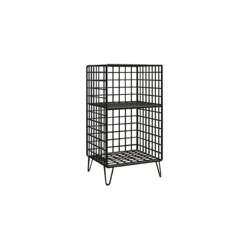 Metal Gold and Black Bookshelf Closed Back Book Shelf Shelves Included