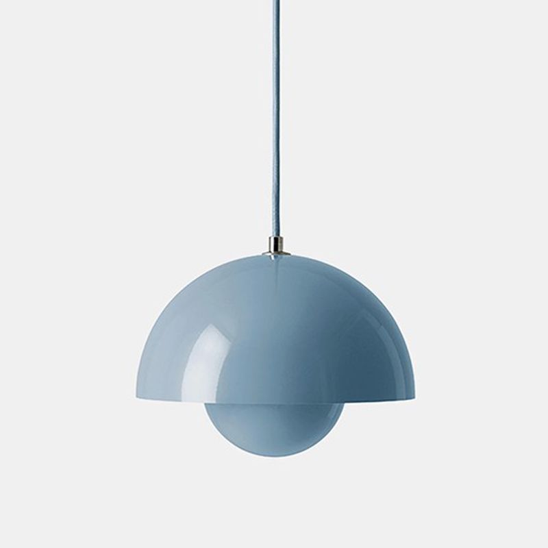 Colorful Dome Shape Hanging Light Nordic Style Pendent Lighting Fixture for Sitting Room