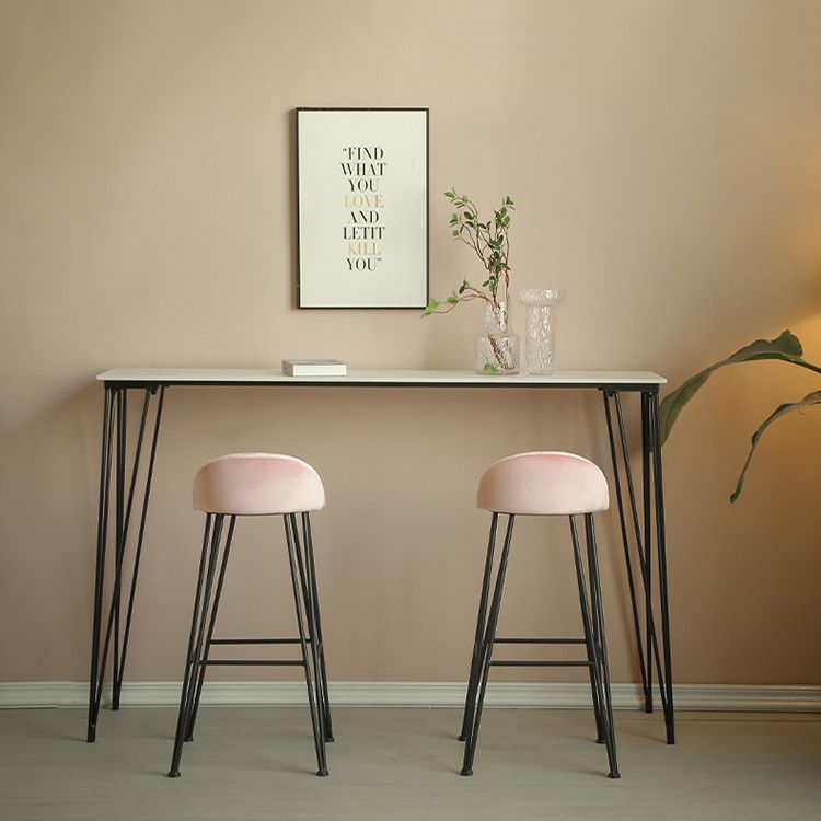 1/2/3/5 Piece Matte Finish Pub Dining Set Modern Sintered Stone Bar Table Set