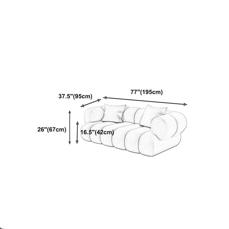 Scandinavian Green Sofa with Tuxedo Arm and Sewn Pillow Back